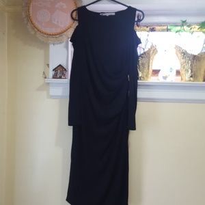Rachel Roy black midi dress